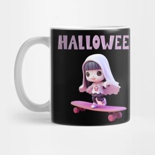 vampire girl skateboarding Mug